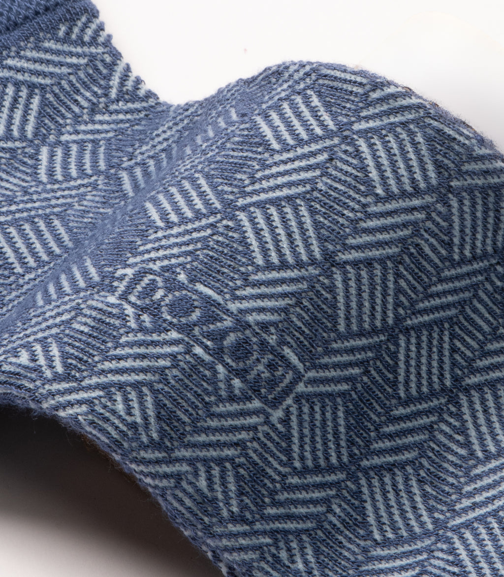 Herringbone Lines -  Blue