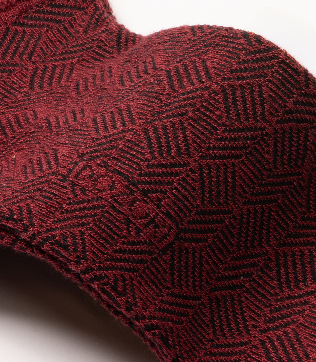 Herringbone Lines - Red