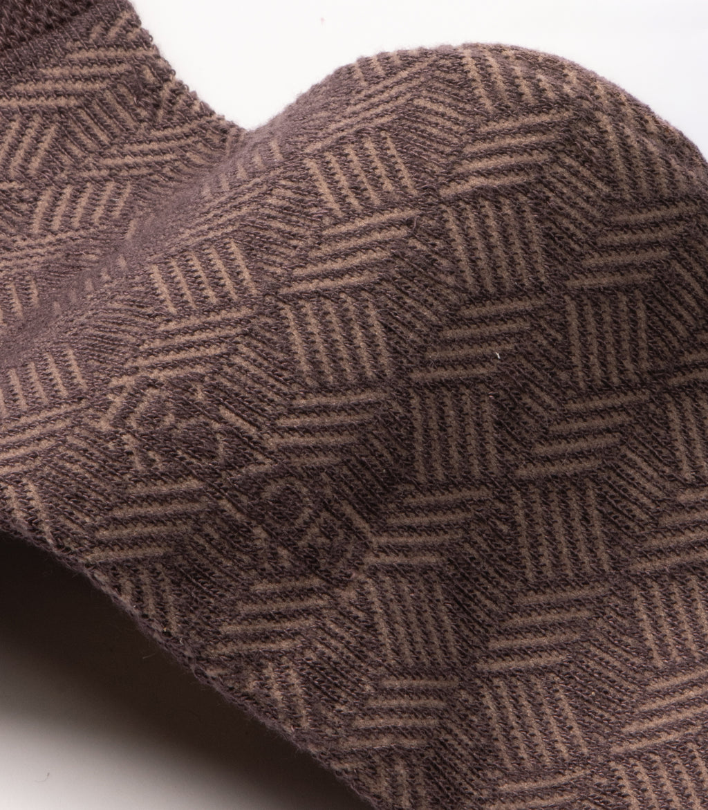 Herringbone Lines - Brown
