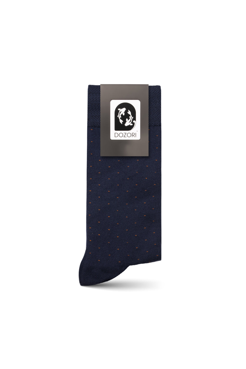 All Over Dots - Navy Orange