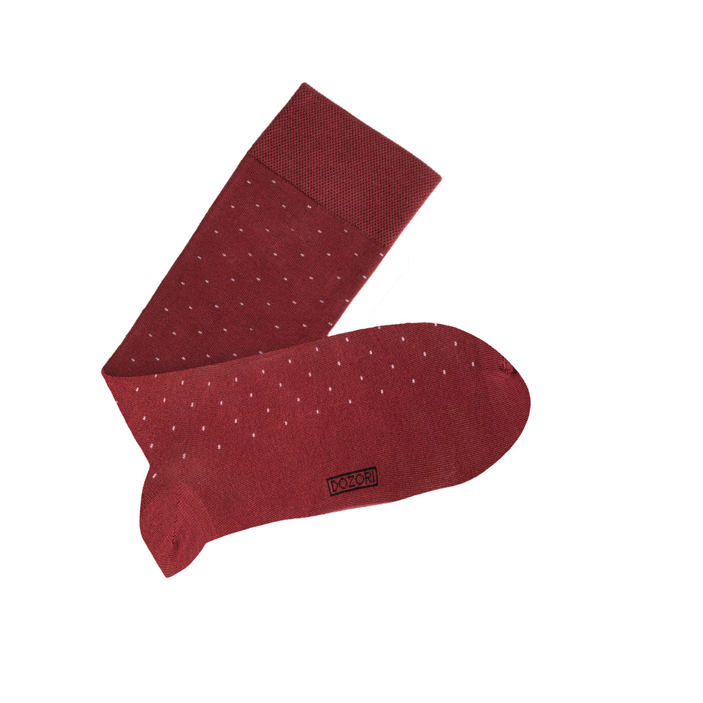 All Over Dots - Maroon