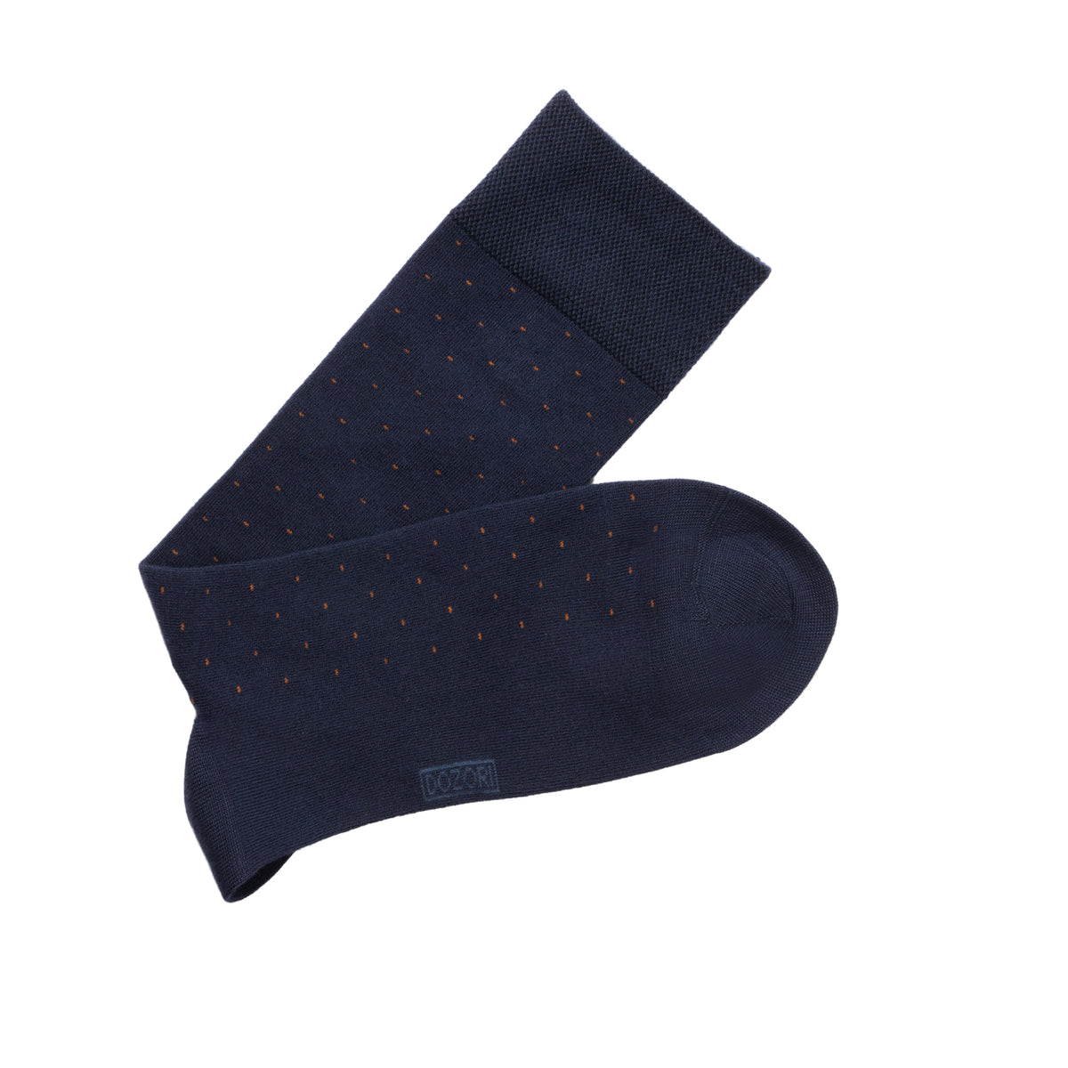 All Over Dots - Navy Orange