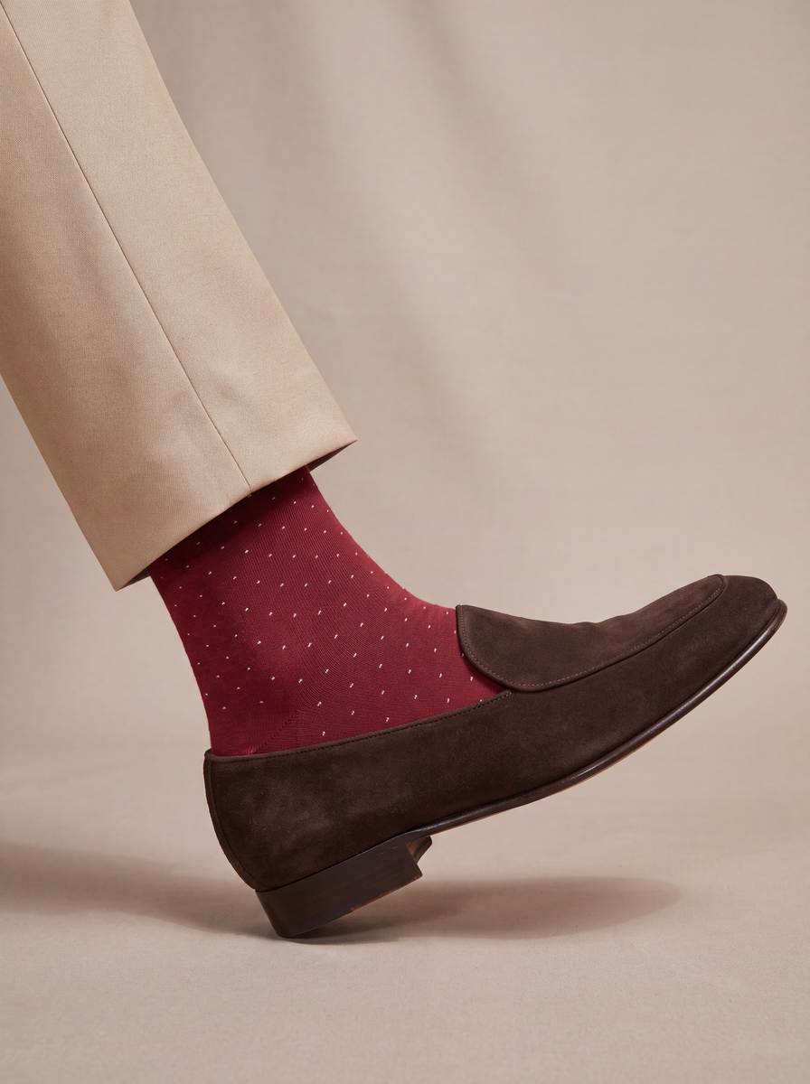 All Over Dots - Maroon