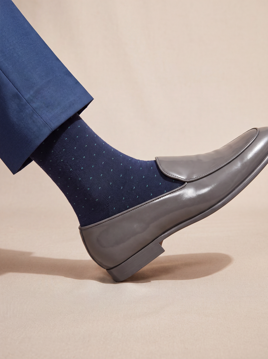 All Over Dots - Navy Blue