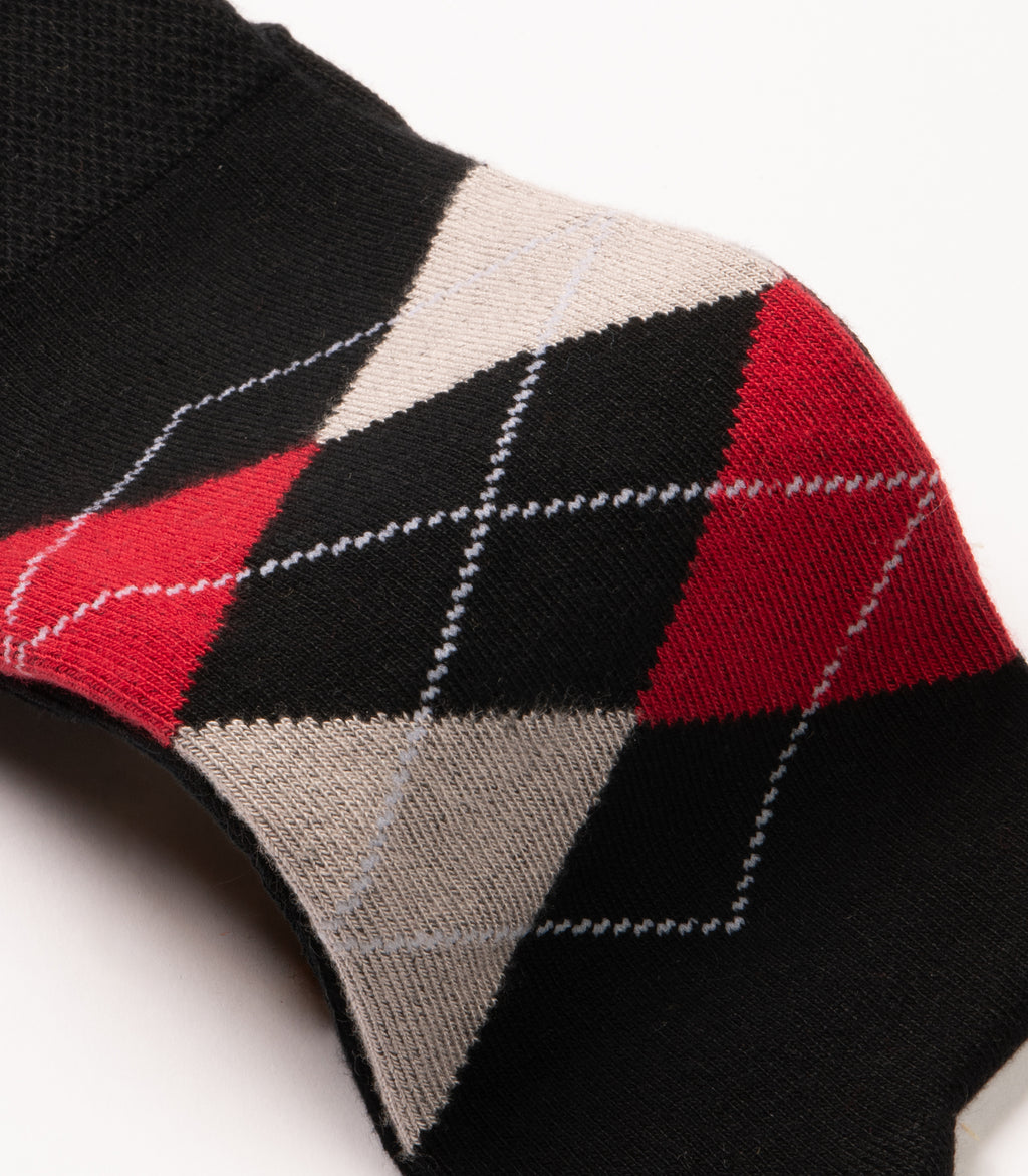 Argyle - Black Red