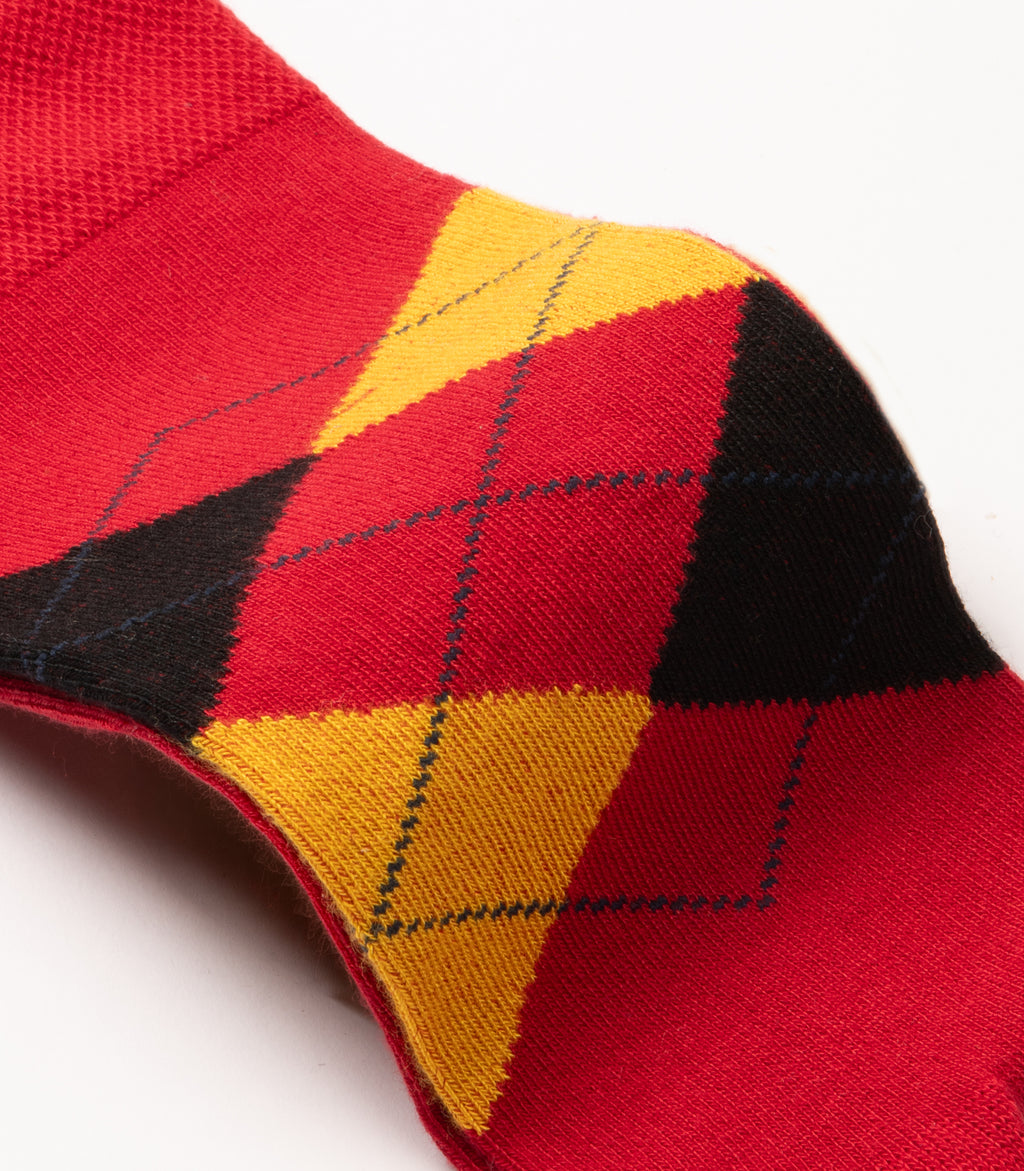 Argyle - Red Yellow