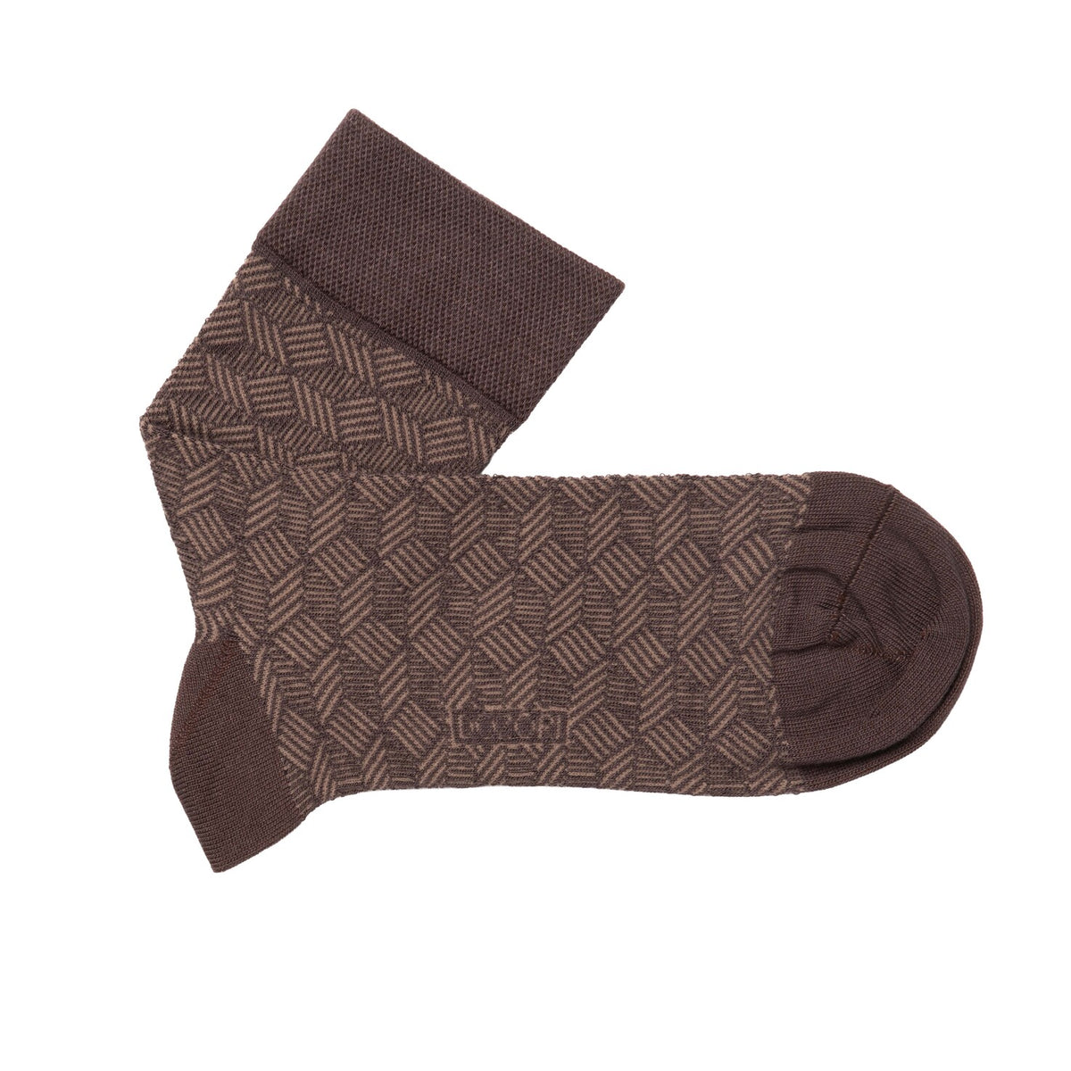Herringbone Lines - Brown (Mini Crew)