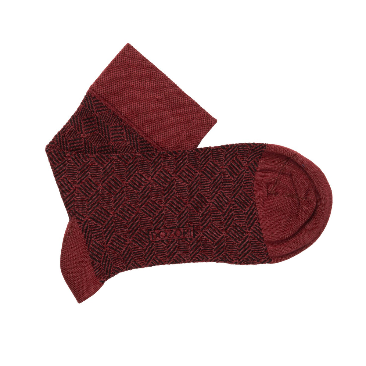 Herringbone Lines - Red (Mini Crew)