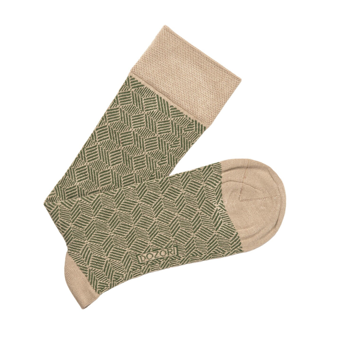Herringbone Lines - Light Green