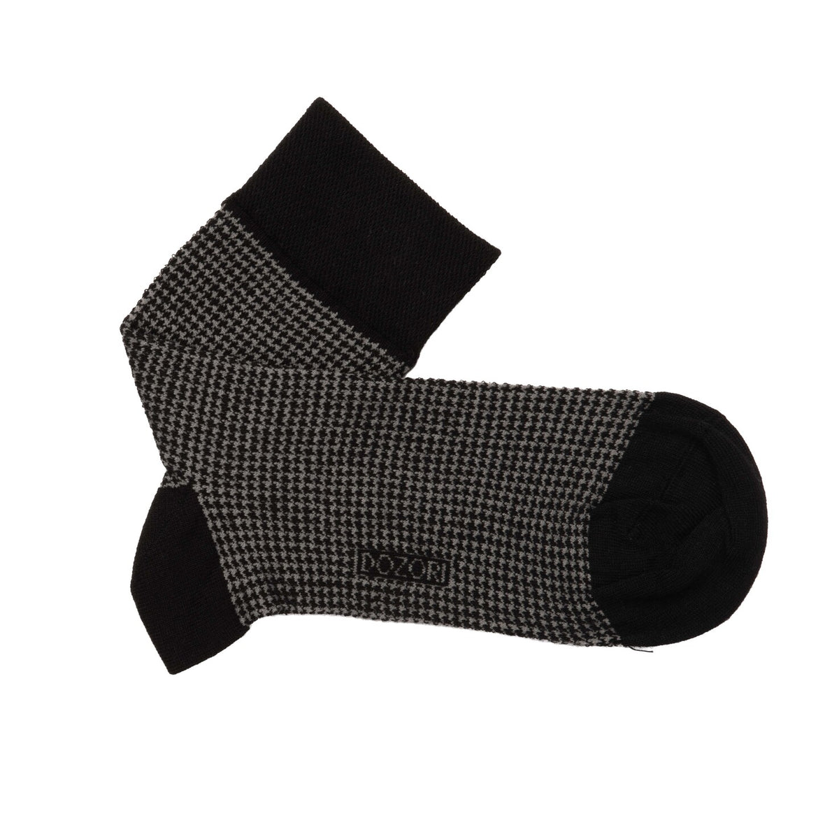 Houndstooth - Black (Mini Crew)