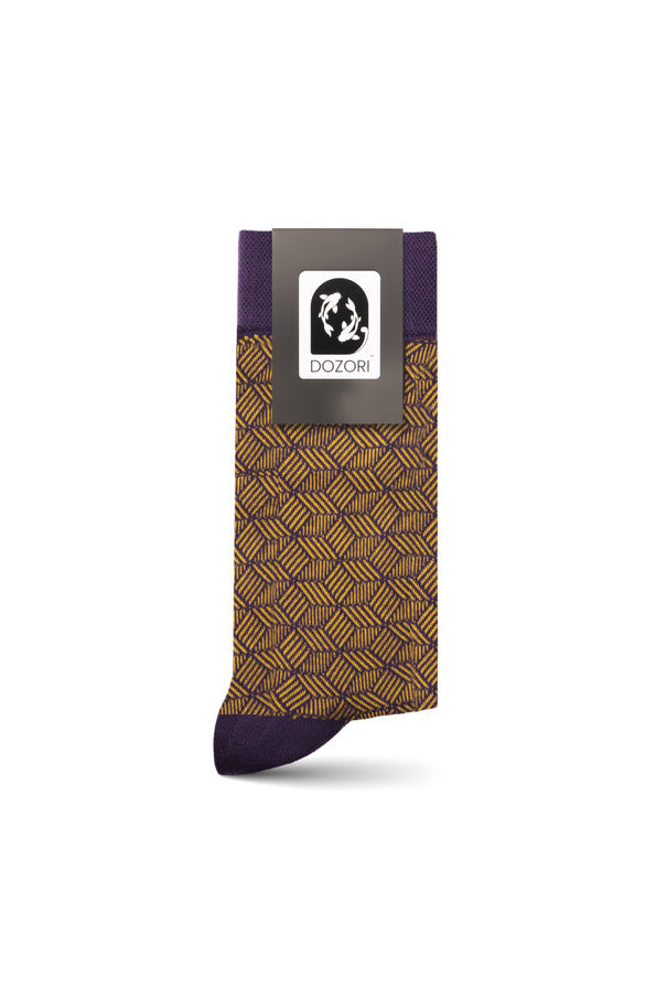 Herringbone Lines - Purple
