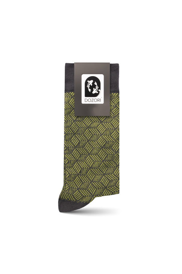 Herringbone Lines - Olive