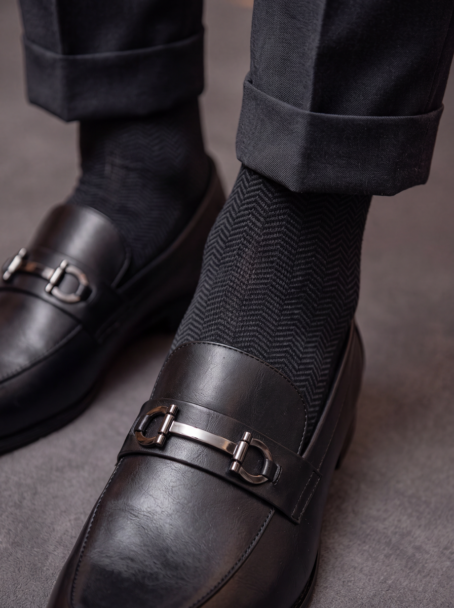 Herringbone - Black