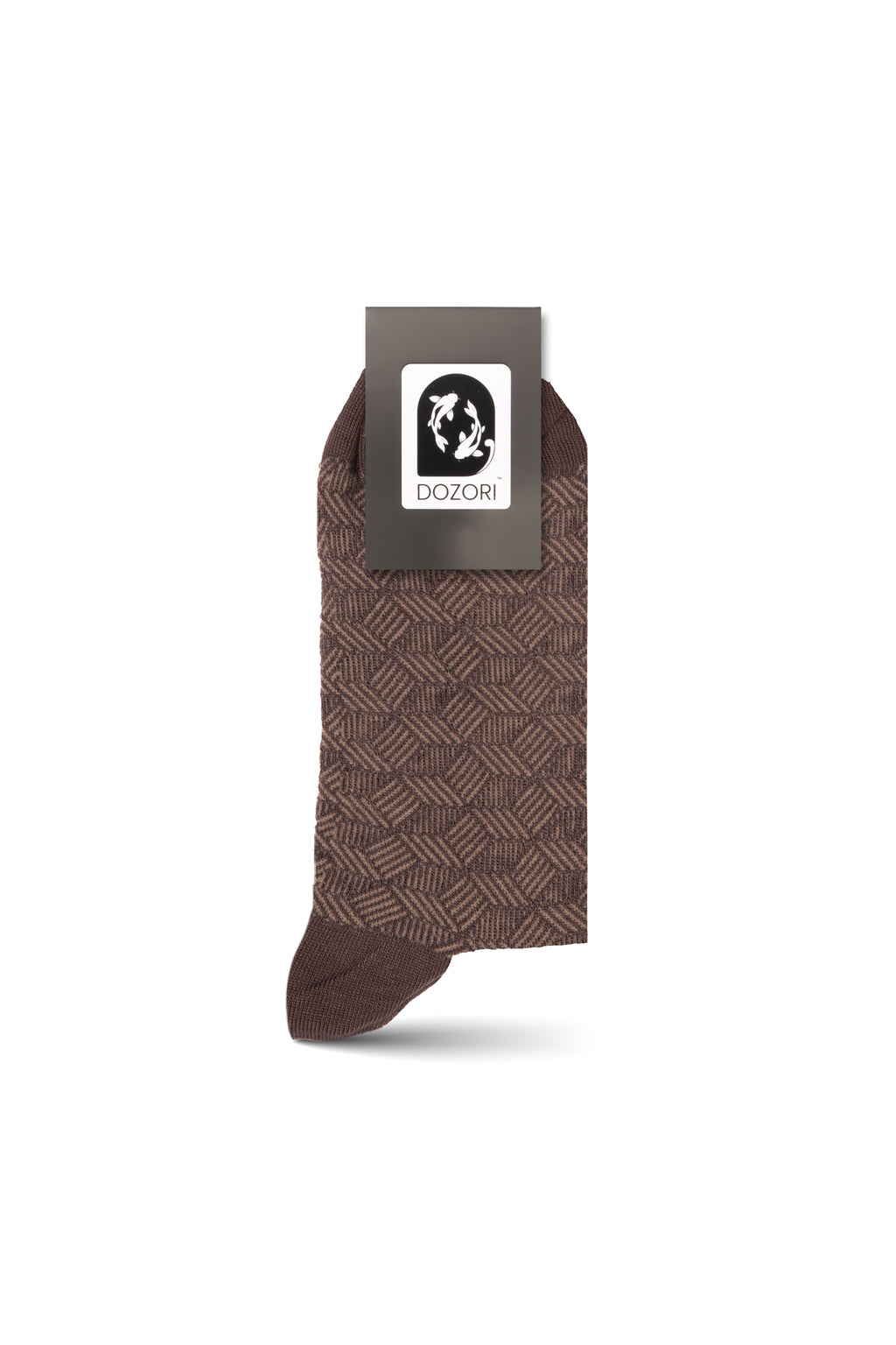 Herringbone Lines - Brown (Mini Crew)