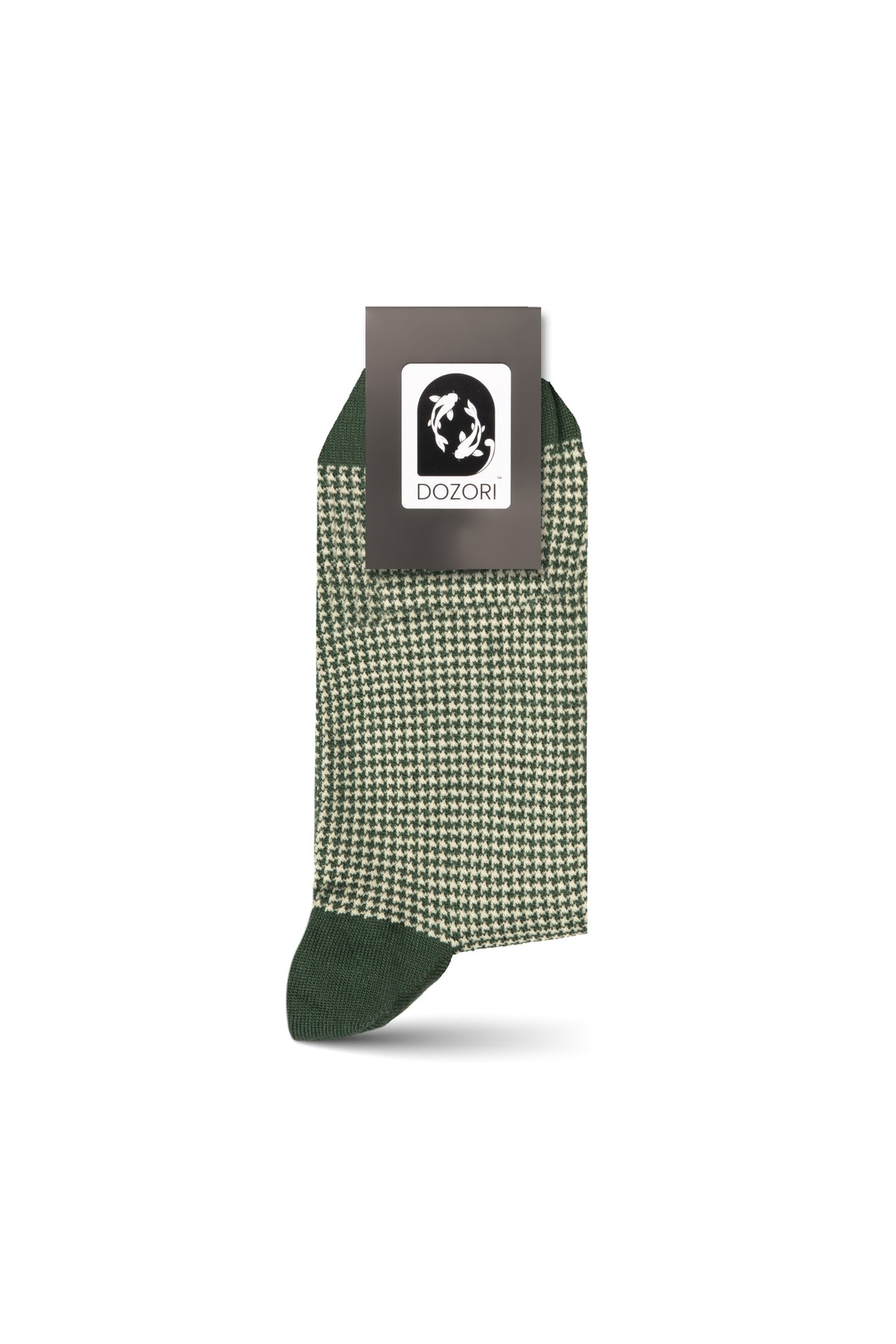 Houndstooth - Olive (Mini Crew)