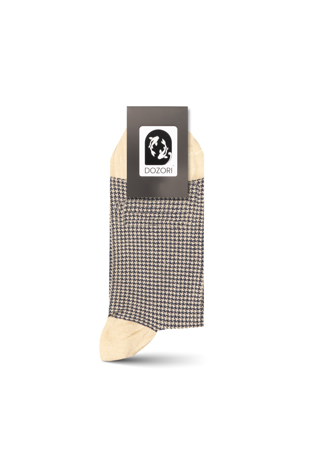 Houndstooth - Beige (Mini Crew)