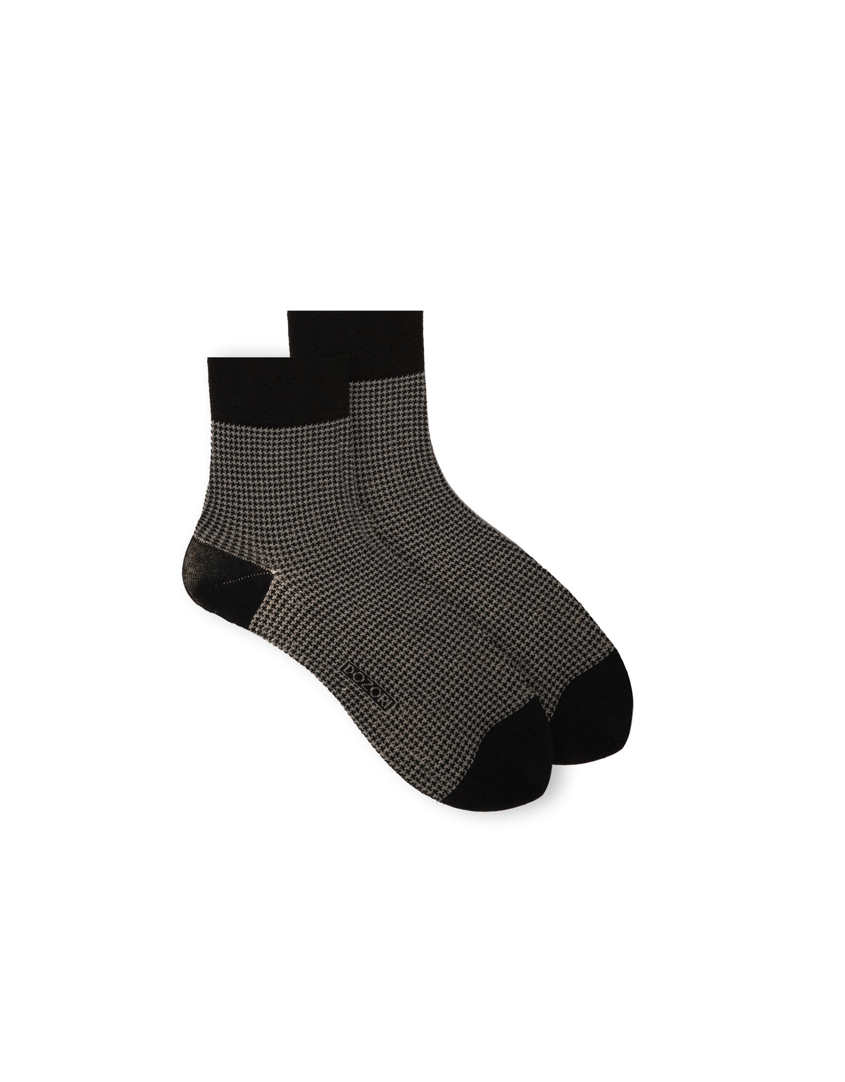 Houndstooth - Black (Mini Crew)