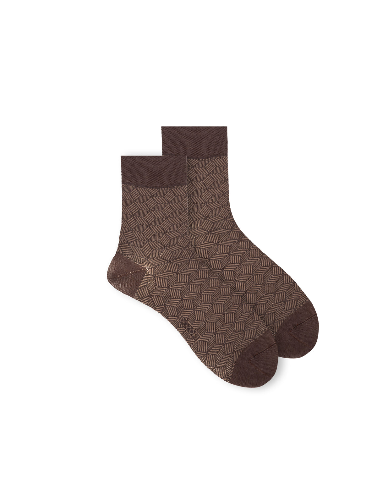 Herringbone Lines - Brown (Mini Crew)