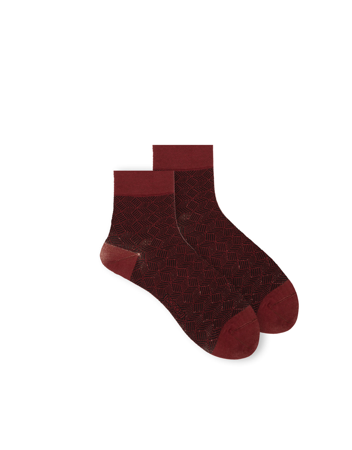 Herringbone Lines - Red (Mini Crew)