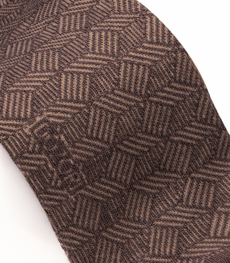 Herringbone Lines - Brown (Mini Crew)