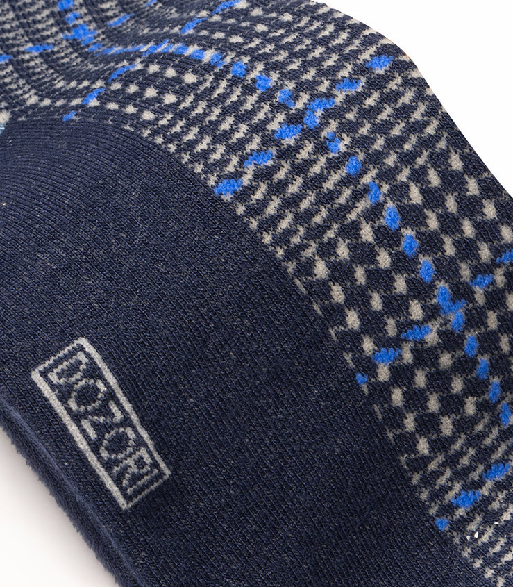 Precision Checks - Navy Blue