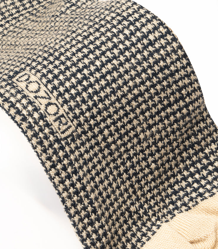 Houndstooth - Beige (Mini Crew)