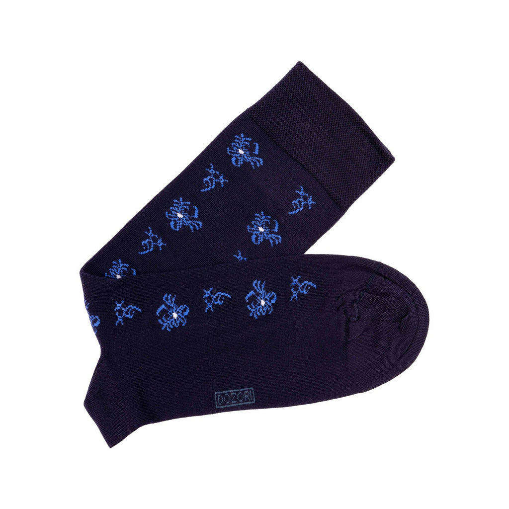 Floral - Navy Blue