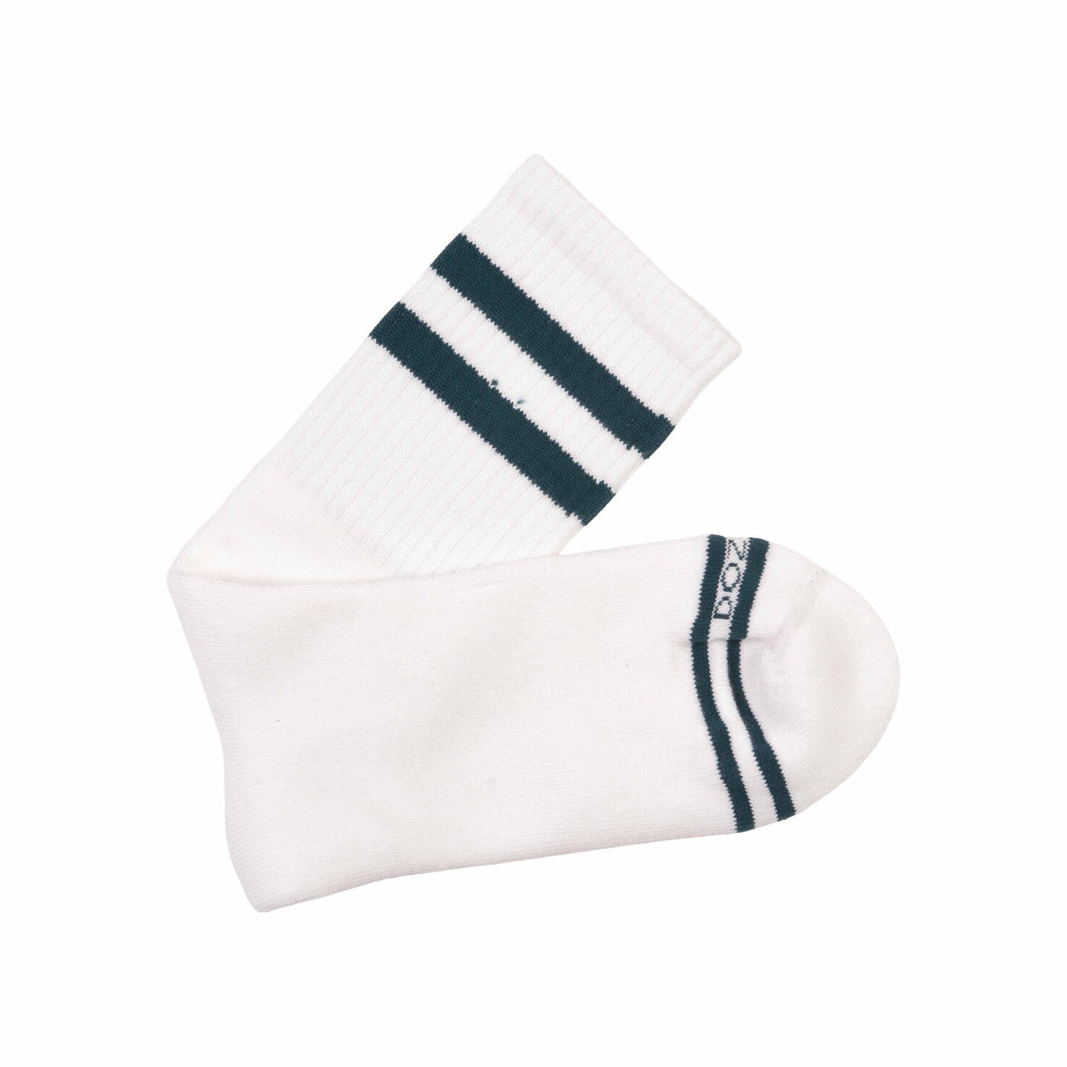 Varsity Stripes - White Teal