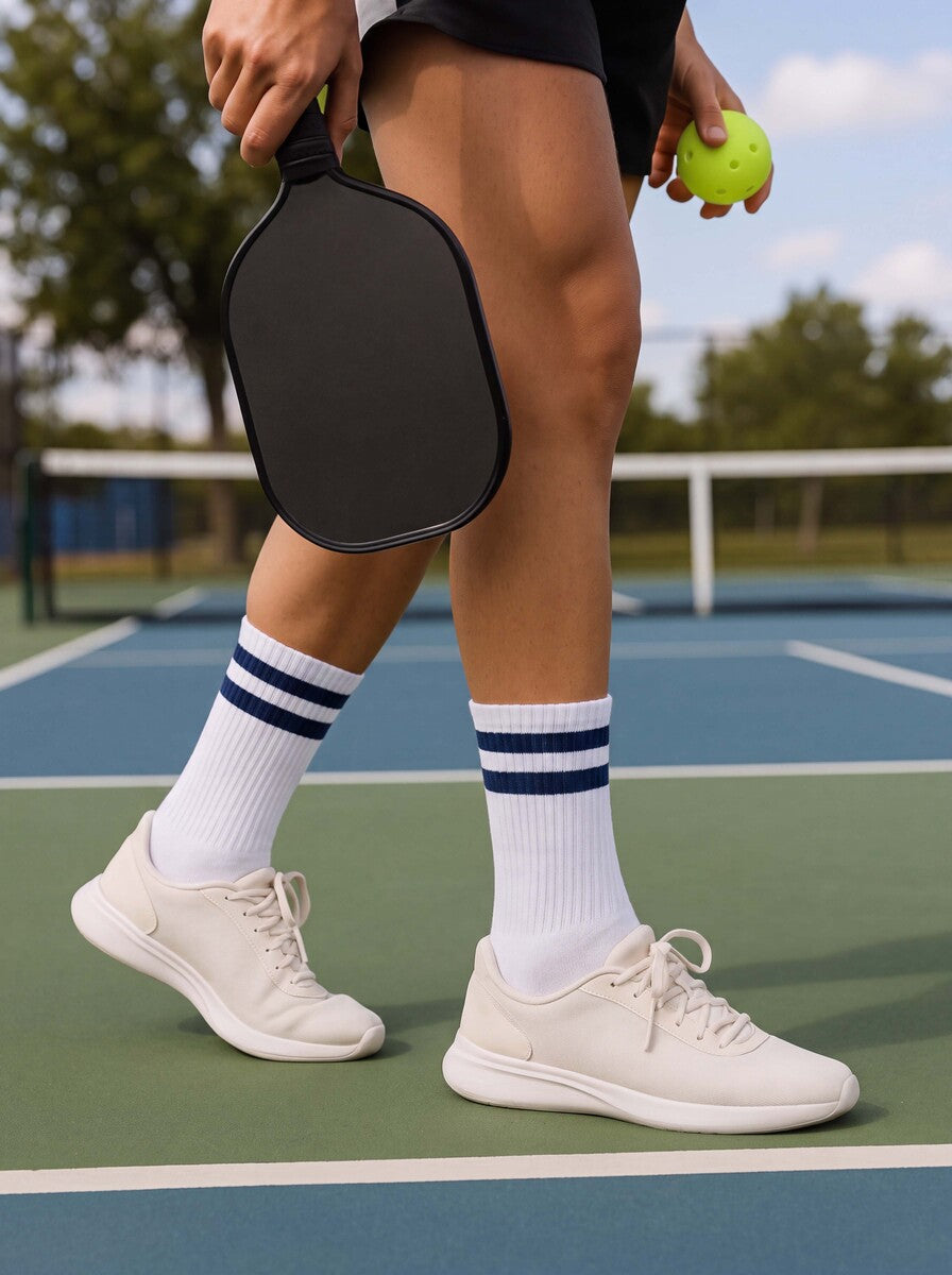 Varsity Stripes - White Navy