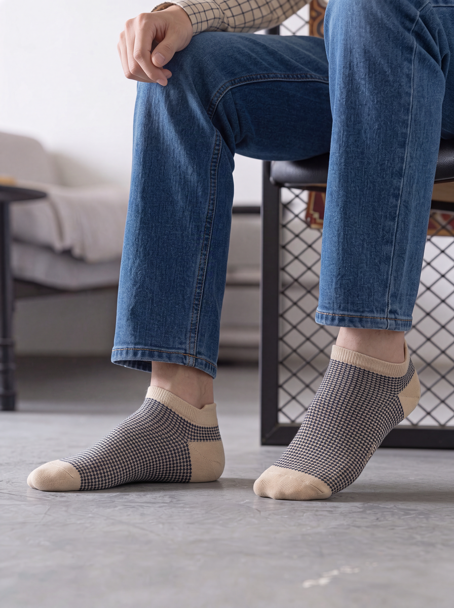 Houndstooth - Beige