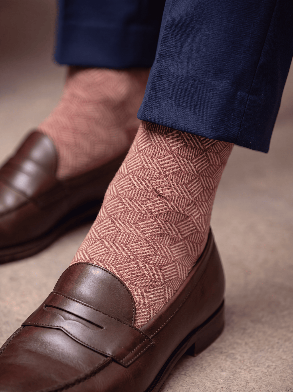 Herringbone Lines - Brick