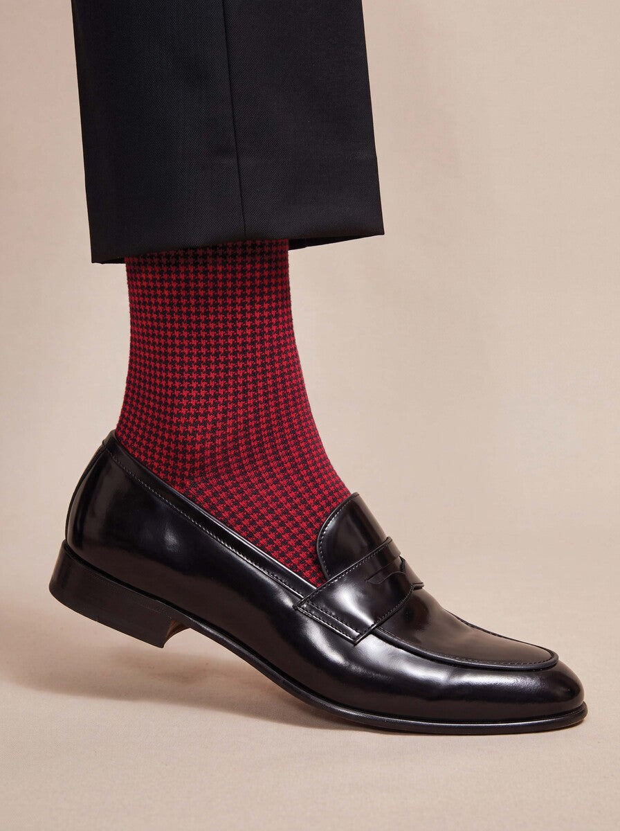 Houndstooth - Red
