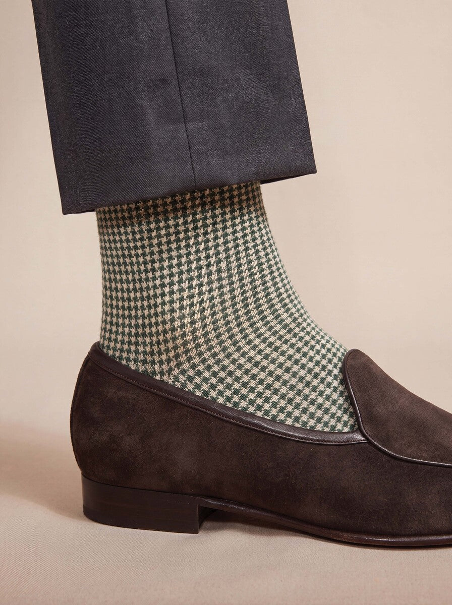 Houndstooth - Green